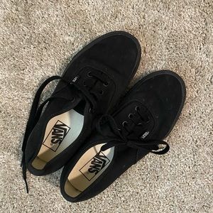 SOLD All black Vans never worn